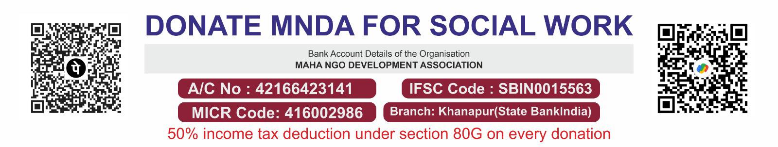 Maharashtra NGO Samiti, NGOs in Kolhapur, Section 80G Income Tax Deduction NGOs in Maharastra